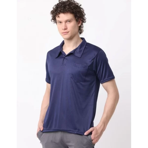 Generic Pack of 2 Men's Casual Cotton Blend Solid Short Sleeve Tshirts (Multicolor) - Image 4