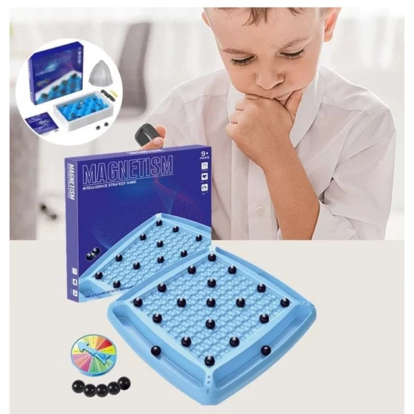 Generic Plastic Magnetic Chess Games with Stones (Blue) - Image 2