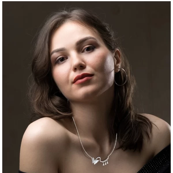 Generic Women's Stainless Steel Imported Stanless Steel Pendent Chain (Silver Plated) - Image 2
