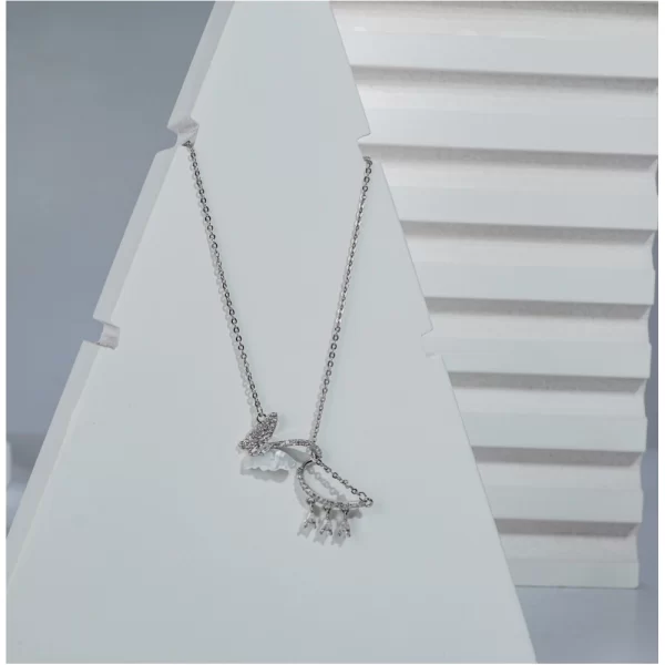 Generic Women's Stainless Steel Imported Stanless Steel Pendent Chain (Silver Plated) - Image 3