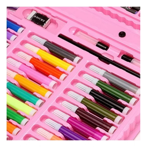 Generic Plastic Deluxe Art Drawing Set For Kids Drawing And Painting 150Pcs Set (Multicolor) - Image 2