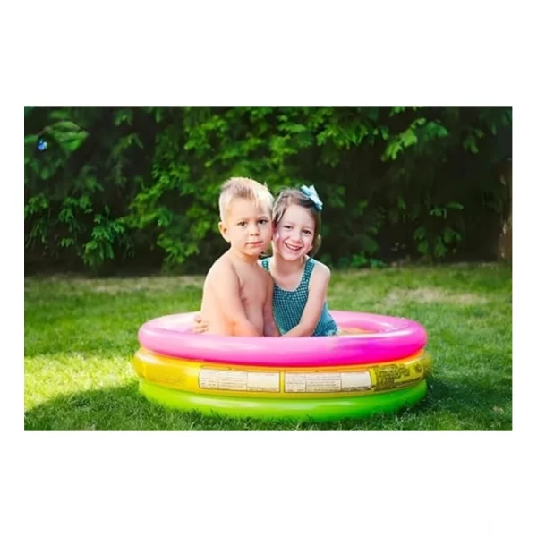 Generic Plastic Bath Tub With Pump 3 Ft Round For Kids (Multicolor ) - Image 2