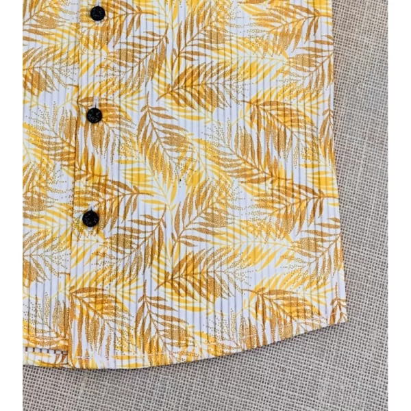 Generic Boy's Cotton Blend Printed Short Sleeve Shirt (MultiColor) - Image 3