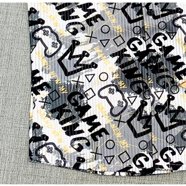Generic Boy's Cotton Blend Printed Short Sleeve Shirt (MultiColor) - Image 3