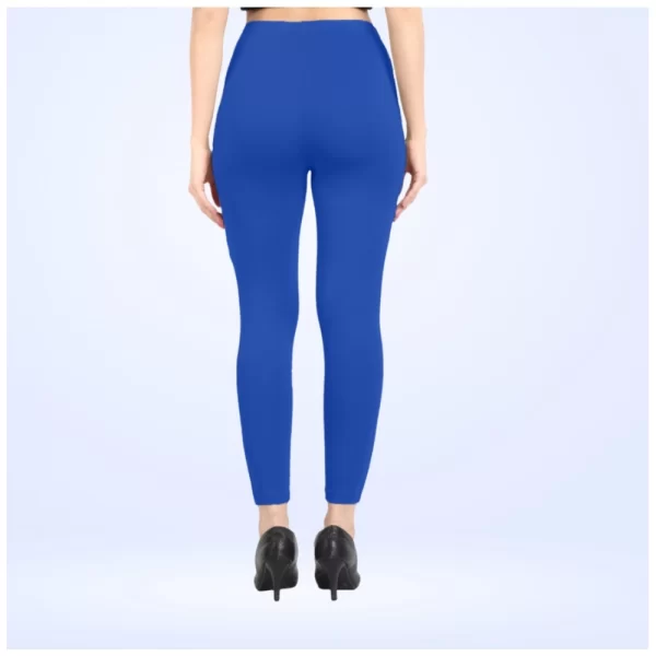 Generic Women's Cotton Blended Solid Ankle legging (Royal Blue) - Image 3