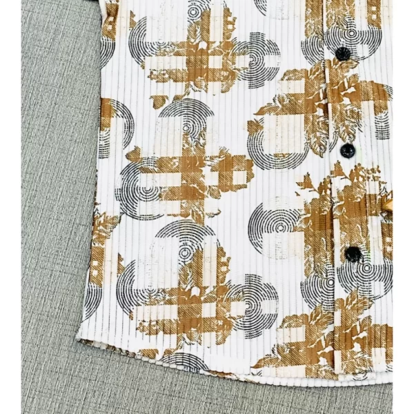 Generic Boy's Cotton Blend Printed Short Sleeve Shirt (MultiColor) - Image 3