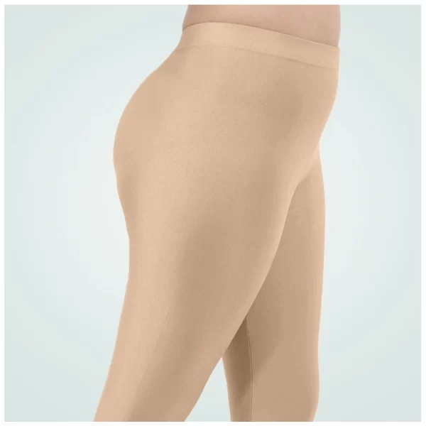 Generic Women's Cotton Blended Solid Shimmer Ankle leggings (Sandal) - Image 3