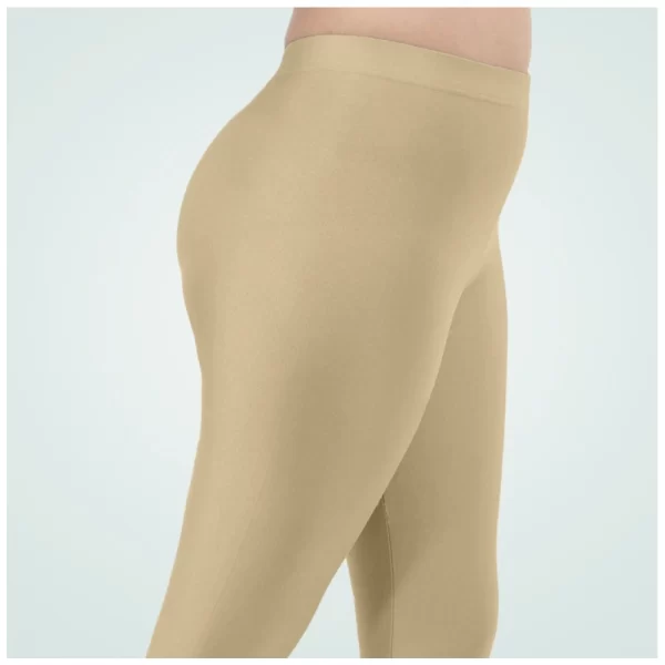 Generic Women's Cotton Blended Solid Shimmer Ankle leggings (New Skin) - Image 5
