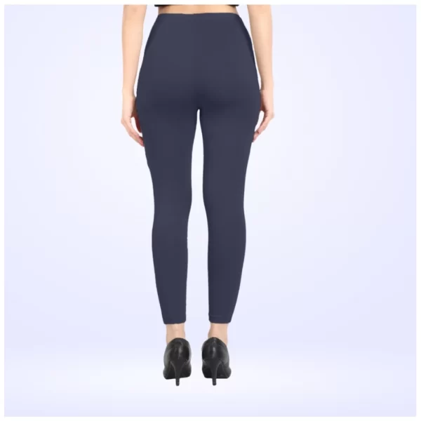 Generic Women's Cotton Blended Solid Ankle legging (Navy) - Image 5