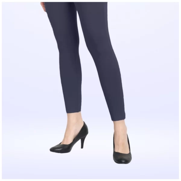 Generic Women's Cotton Blended Solid Ankle legging (Navy) - Image 3