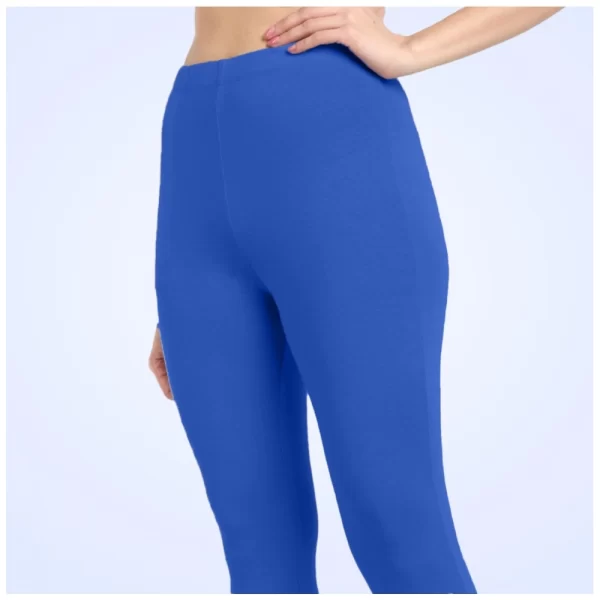 Generic Women's Cotton Blended Solid Ankle legging (Royal Blue) - Image 2