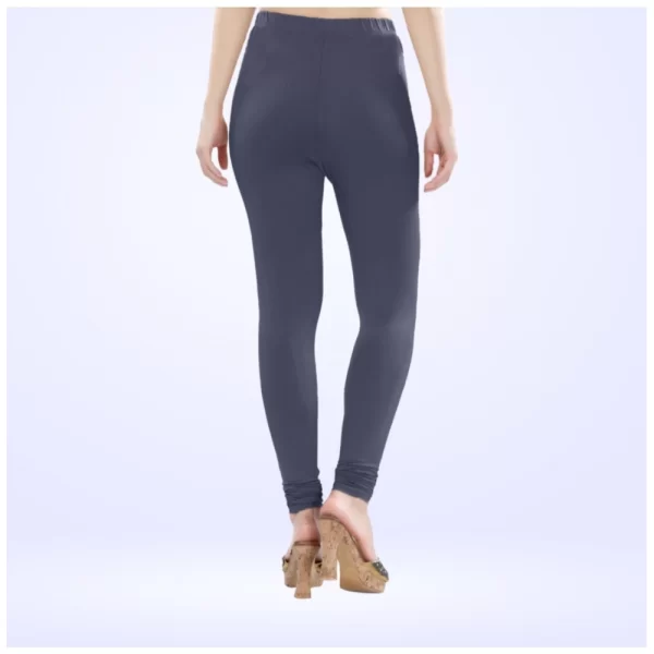 Generic Women's Cotton Blended Solid Churidar leggings (Navy) - Image 4